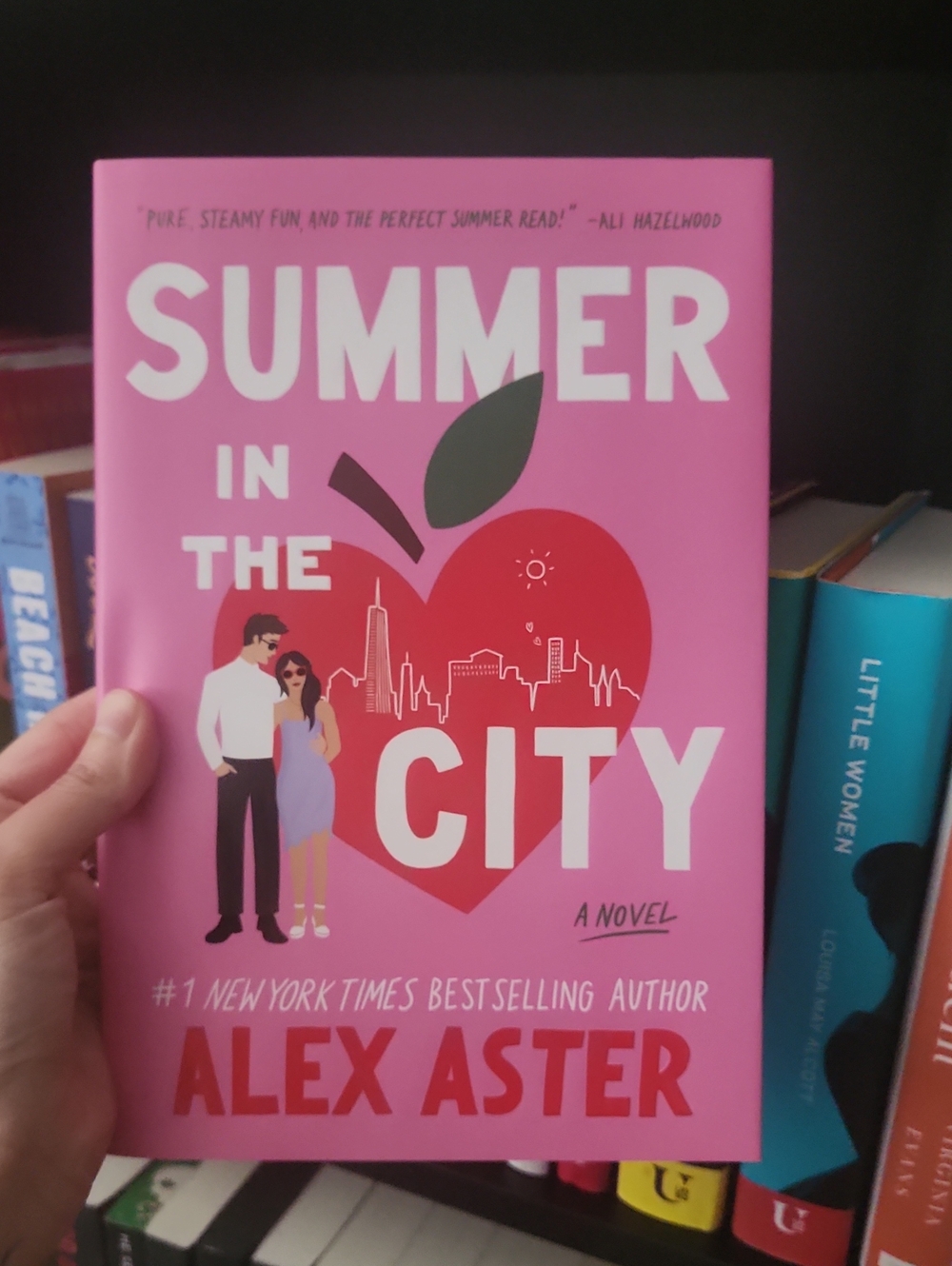 📚3/$20 Summer in the City by Alex Aster - Pink & Red Hardcover Sprayed Edges